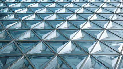 triangular glass tessellation design with a mathematical theme