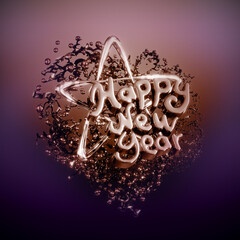 3D style background for your holiday poster design