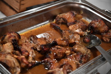 pute, gans, geflügel, keule, haxe, ente, gänsebraten, weihnachten, mahl, bufett, buiffet, essen, fleisch, 