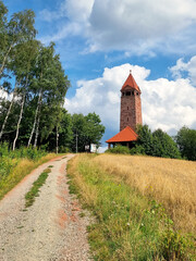Observation tower on the top of St. Anne (G&oacute;ra Św. Anny) in Nowa Ruda, Poland - Sowie Mountains