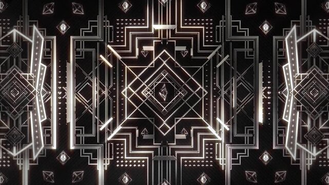 Silver Retro Art Deco 01