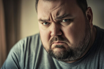 Obraz premium Mature Man Working Out at Gym for Healthy Lifestyle, Diet Commitment, and Successful Slimming Progress, Generative AI