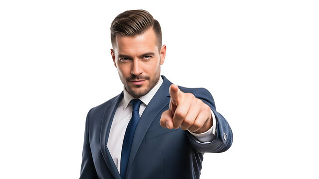 A confident individual pointing his finger directly towards the camera, conveying a sense of focus and determination