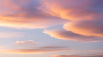 sunset sky with clouds