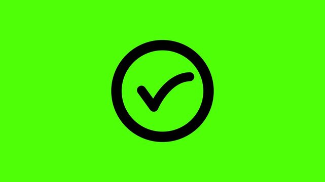 circle looping and tick merk animation. check sign