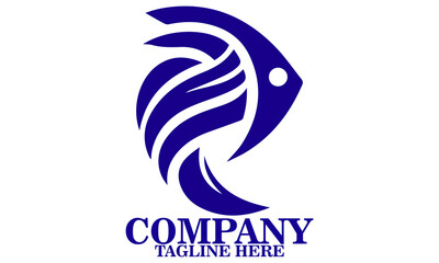 Shape Fish Icon. Shape Fish Logo Art, Shape Fish Vector Illustration