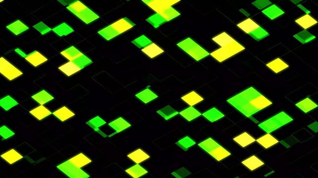 Colorful geometric mosaic background with vibrant squares and abstract digital texture