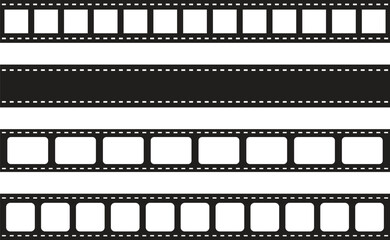 Film Strip Icons for Photography, Cinematography, and Media Design Projects