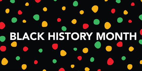Black History Month. African American History. Celebrated annual. In February in United States and Canada. In October in Great Britain. Poster, card, banner, background. Vector illustration	