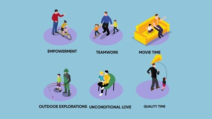 Parenting and Family Bonding Activities – Quality Time and Childhood Development 3d animation cartoon