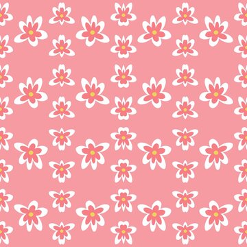 seamless pattern with flowers