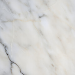Fototapeta premium Close-up of white marble texture with natural veins and subtle gray and beige patterning used for backgrounds or interior surfaces