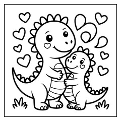 Happy Valentine's Day Bold & Easy Coloring Book