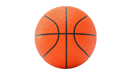 Orange basketball isolated on transparent background