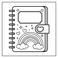 Happy Valentine's Day Bold & Easy Coloring Book