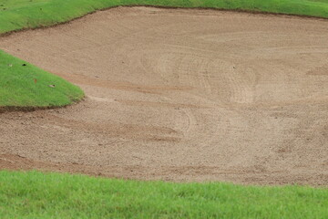 Groomed Sand Trap Texture Detail