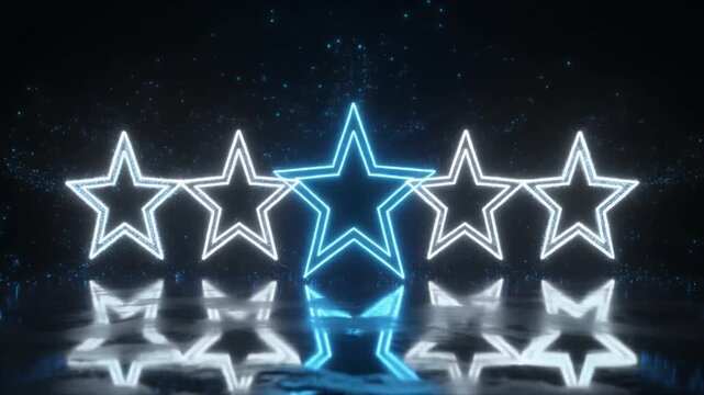 A shiny silver star of David and glowing stars on blue background create a bright winter holiday pattern for this celebration wallpaper vector illustration