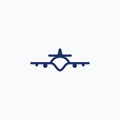 Plane jet aviation travel logo design