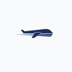 Plane jet aviation travel logo design