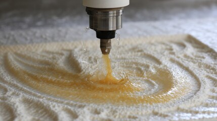 Medium shot of sensordriven mold filling automation dynamically adjusting flow rates for optimized manufacturing efficiency.