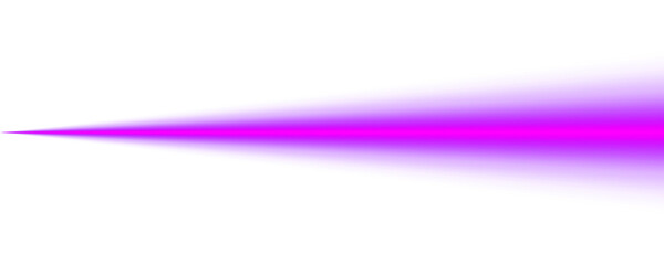Horizontal purple pink line lighting glowing neon stripe laser beam with color spectrum energy wave gradient ray effect and vibrant light lines on transparent background abstract art