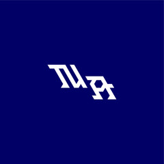 monogram modern logo initial esport concept design NA minimalist techno style letter