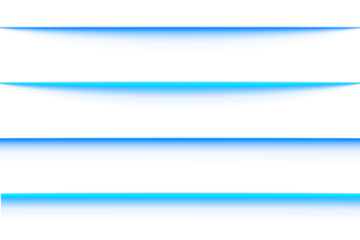 Blue horizontal line lighting glowing neon stripe laser beam with color spectrum energy wave gradient ray effect and vibrant light lines on transparent background abstract art