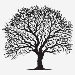 Free vector tree sihlouette
