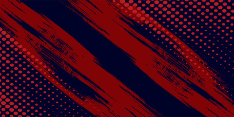 Fototapeta premium Halftone dots red and blue color pattern gradient grunge texture background. Dot pop art comic sport style vector illustration. grunge vector dots. eps 10