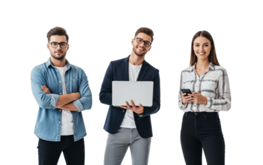 Diverse Young Professional Business Team with Technology Devices