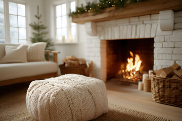 Homely holiday scene evokes warmth of family gatherings, creating cozy and inviting atmosphere filled with joy