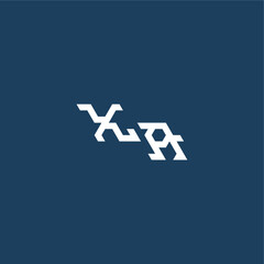 XA letter initial esport concept design minimalist techno style monogram modern logo