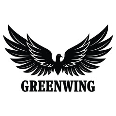 Obraz premium greenwing symbol vector style