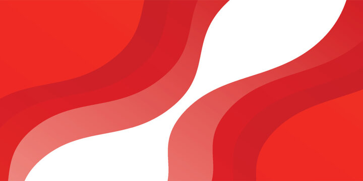 Vector red line background curve element with white space for text and message design, overlapping layers, vector