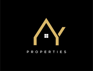 Properties logo on black background