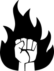 Set of fire flame vector icons. Collection of fire and flame icons. Bonfire icons, flaming elements.