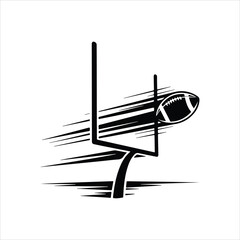 Touchdown Football Vector Art  Fast Motion Ball Illustration