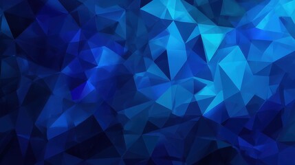 Obraz premium Deep blue geometric polygon background texture with modern abstract shapes
