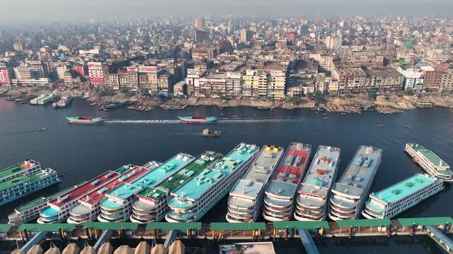 Buriganga River: Boat Transportation in Old Dhaka