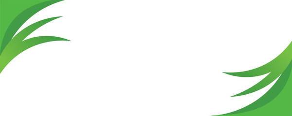 Modern green banner background. Graphic design banner pattern background template with dynamic wave shapes. vector ilustrasi