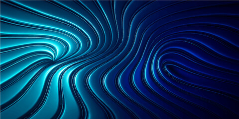 Abstract artistic blue swirl pattern texture with light and motion