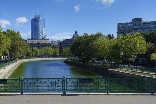 Dambovița River, Bucharest, Romania