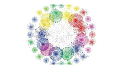 Artistic Burst of Connections: An abstract visual display of interconnected nodes radiating outward from a central point, symbolizing networking and communication