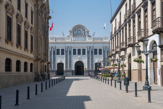 views of lima historic district, Peru	