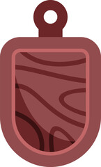 Kitchen cutting board with wood grain pattern, ideal for food preparation