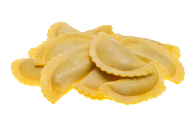 Italian ravioli isolated