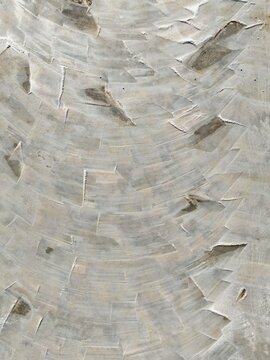 Detail at the Bonanza salt works near Sanl&uacute;car de Barrameda. Aerial view. Drone shot. C&aacute;diz province, Andalusia, Spain