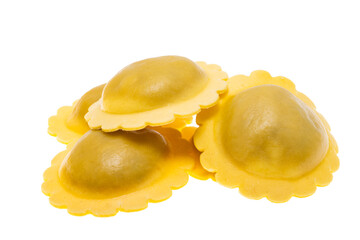 Italian ravioli isolated