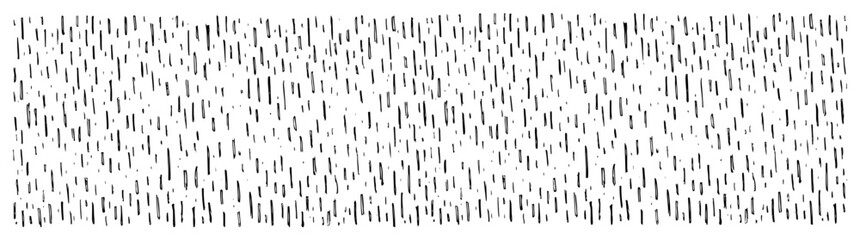 Naklejka na ściany i meble Hand drawn vector sketch of vertical short hatching lines texture creating rain or static noise effect Abstract ink stroke background pattern