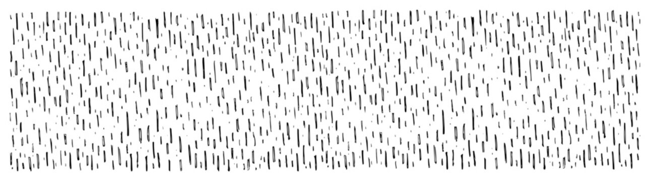 Hand drawn vector sketch of vertical short hatching lines texture creating rain or static noise effect Abstract ink stroke background pattern
